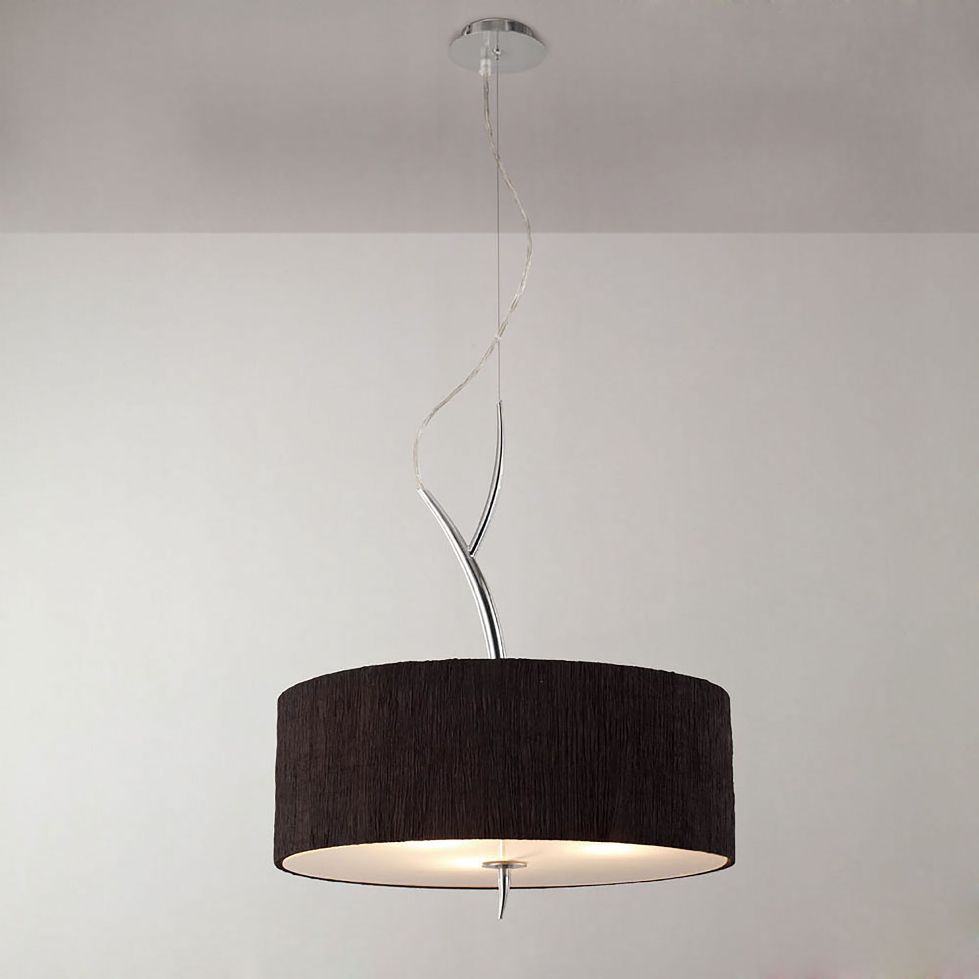 Eve Polished Chrome-Black Ceiling Lights Mantra Single Pendant Eve Polished Chrome-Black Ceiling Lights Mantra Single Pendant